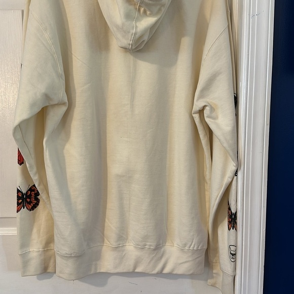 NWOT Fanjoy Cream Colored Girls Supporting Girls Long Sleeve Hooded Sweatshirt - Picture 8 of 9